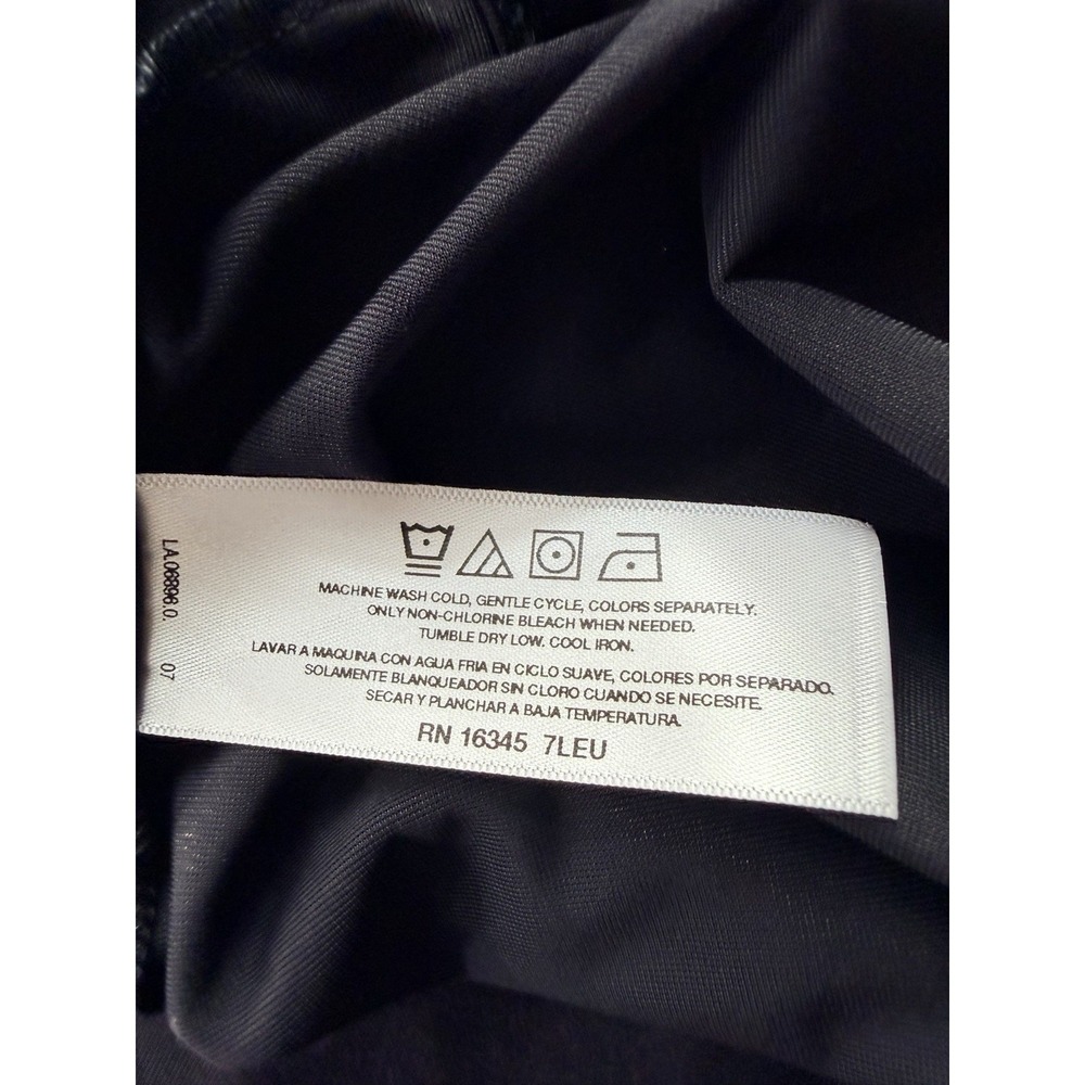 NWOT Vanity Fair Black V-Neck Short Sleeveless Nightgown Large - Picture 5 of 5